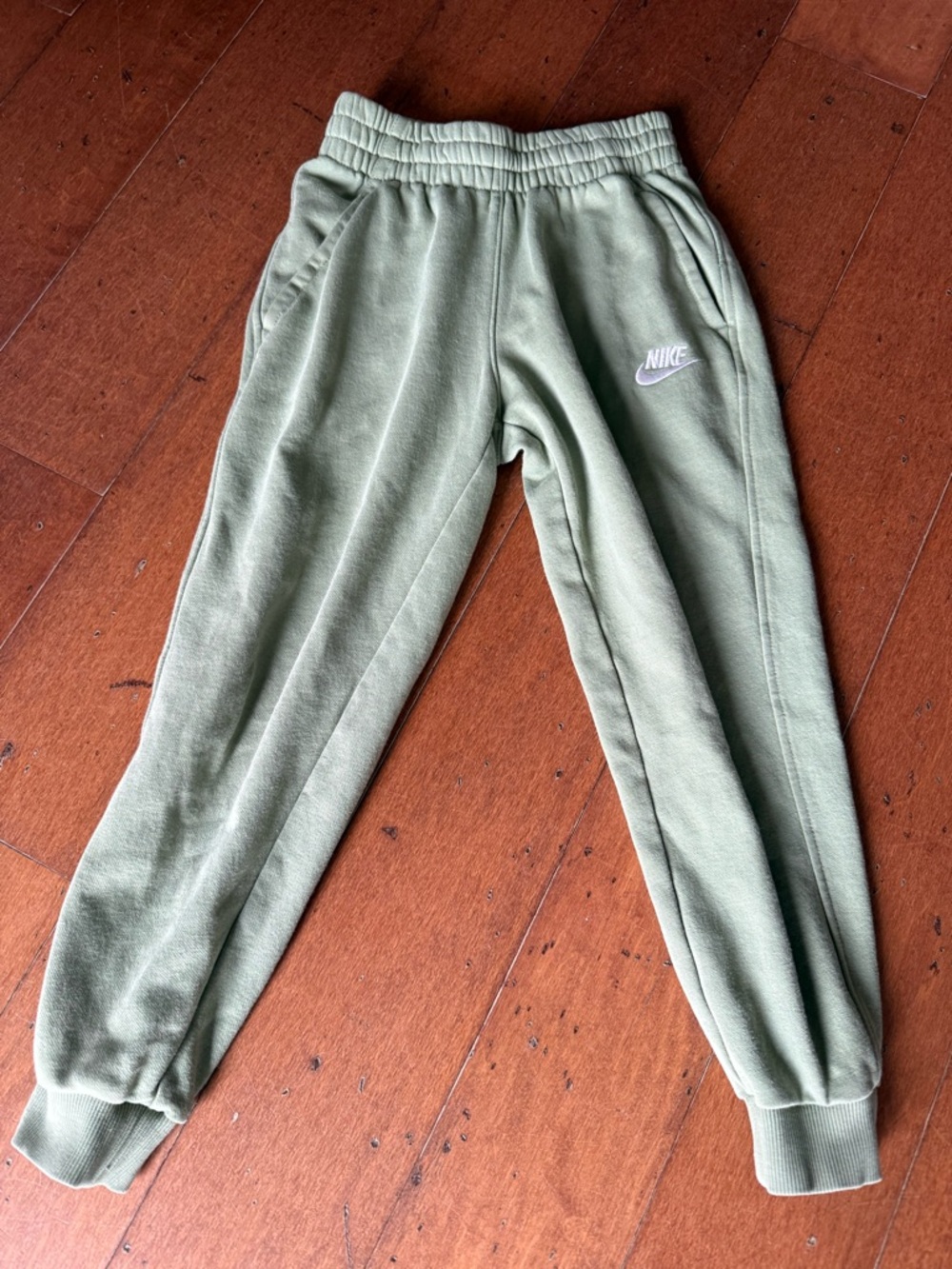 Nike Kids Light Olive Green Jogger Sweatpants